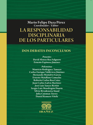 cover image of La responsabilidad disciplinaria de los particulares